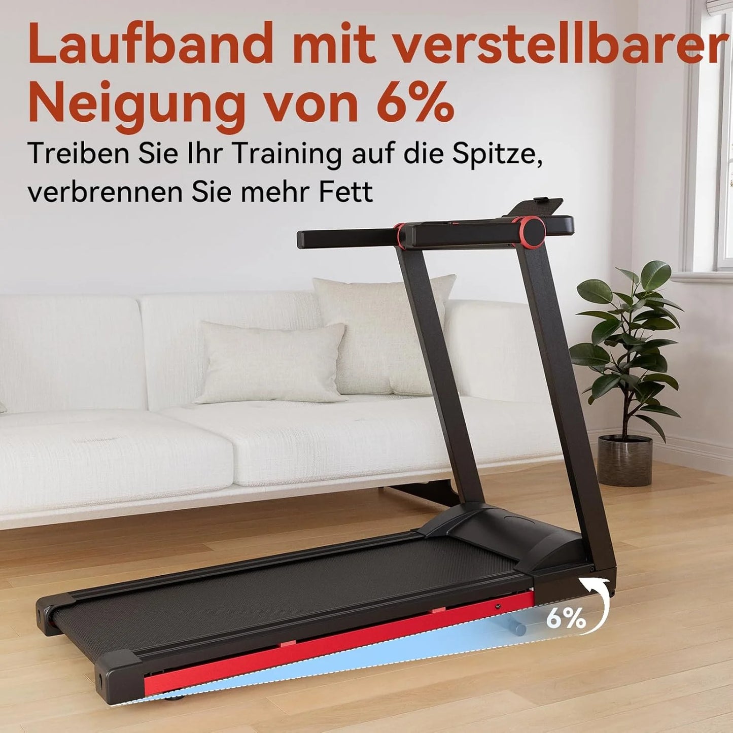 Driving Foldable Treadmill With Incline App Control