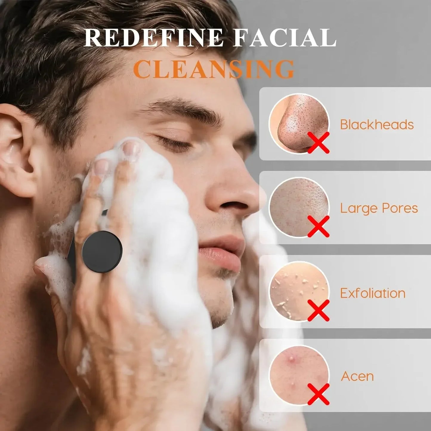 Function Exfoliating Silicone Brush Cleanser No Slip Handle