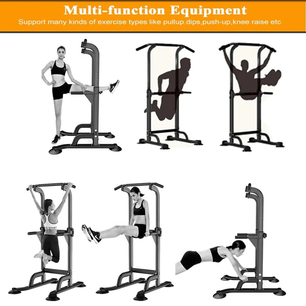 HiMISSH Power Tower Pull Up Bar Station For Home Gym