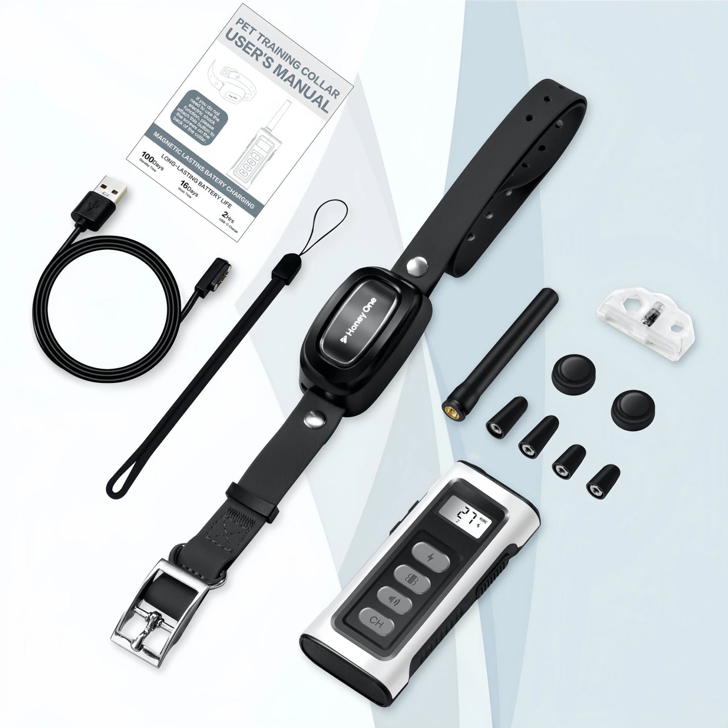 YHLC 3500Ft Digital Dog Training Collar Waterproof Remote