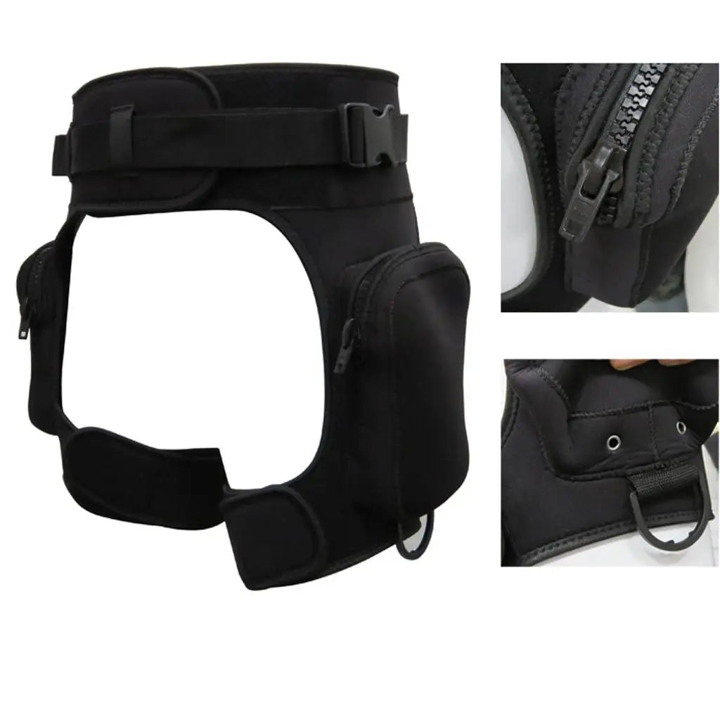 Men's Durable Neoprene Wetsuit Shorts With Extra-Deep-Large Pockets For ScubaDiving