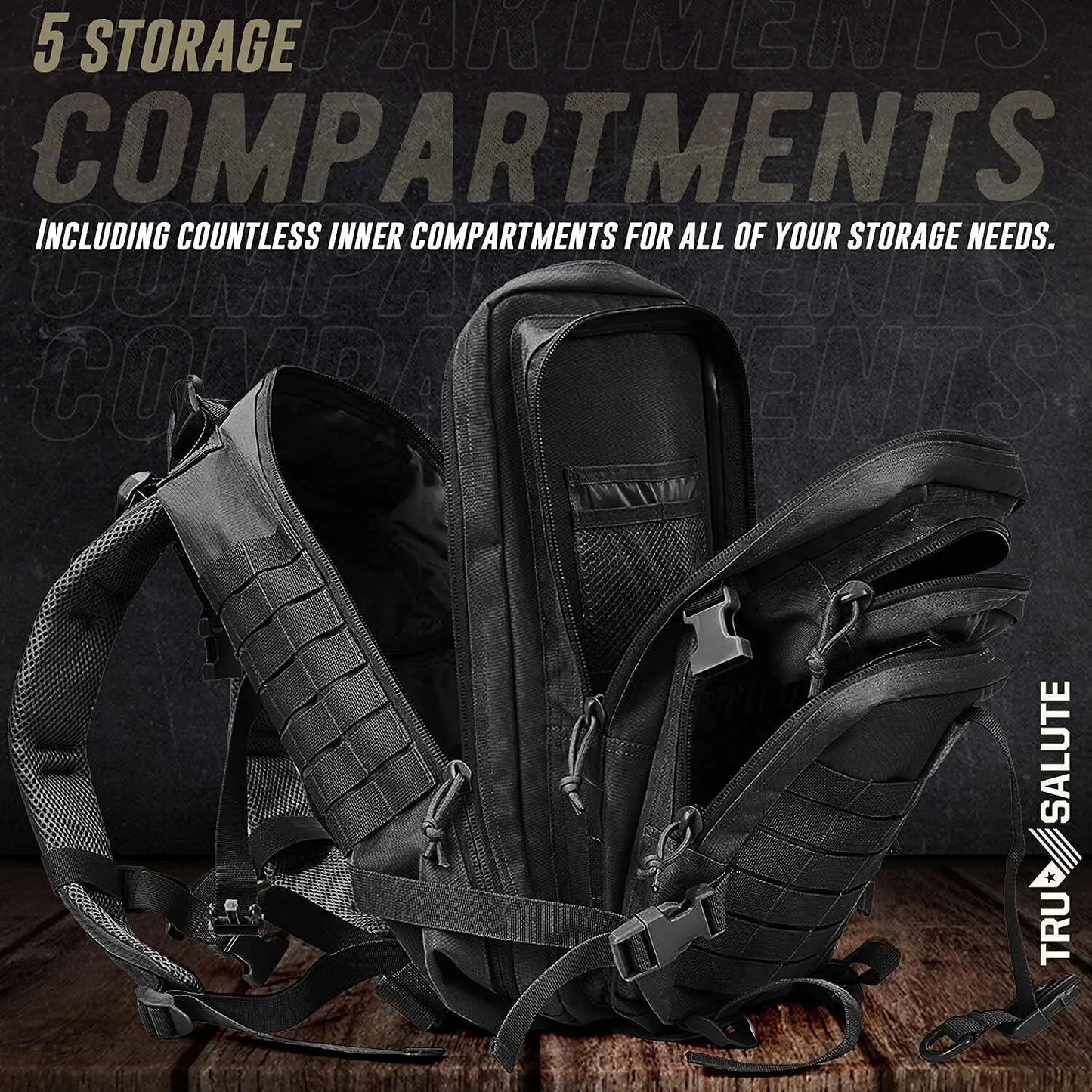 Military Tactical Backpack Molle Rucksack Outdoor Travel