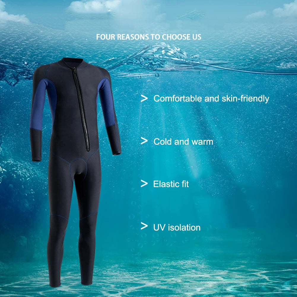 Shunmaii Neoprene Diving Skin Wetsuit For Unisex Water Sports With Zipper Elastic Anti Scratch Protection