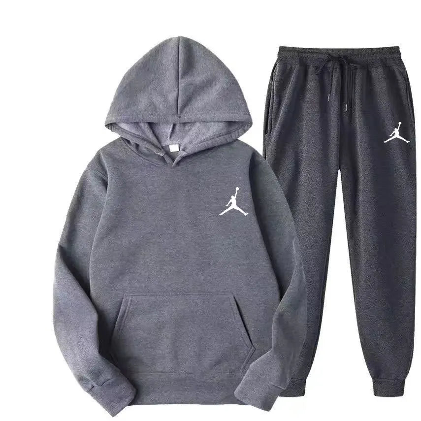 CN Jiangxi Casual Hoodie Set for Men and Women Two Piece