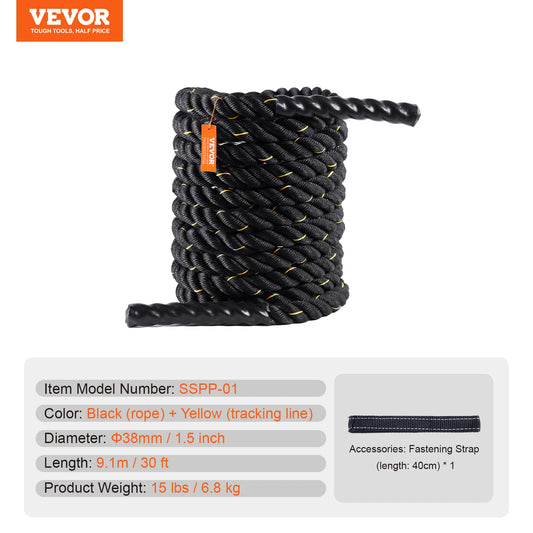 SucceBuy Battle Rope Training Home Gym And Core Strength