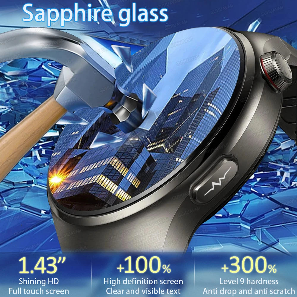 Smartwatch With Blood Oxygen ECG PPG Temperature Bluetooth