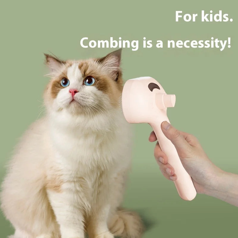 Hign Concerned Pet Steam Brush Grooming Comb For Cats Dogs