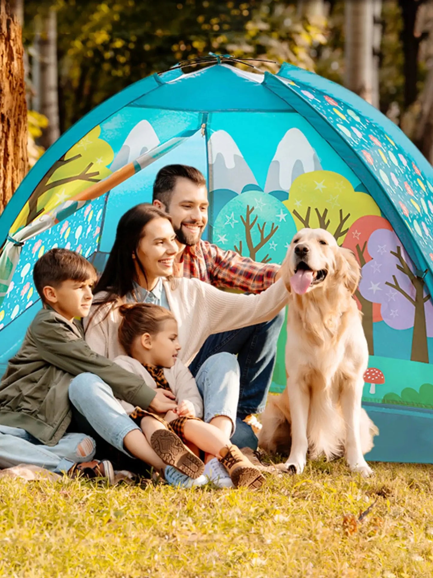 Playhouse Imaginative Play tent Indoor and Outdoor Fun, Pop Up Foldable Tent ，Perfect Christmas Gift, 60"L x 36"W x 36"H