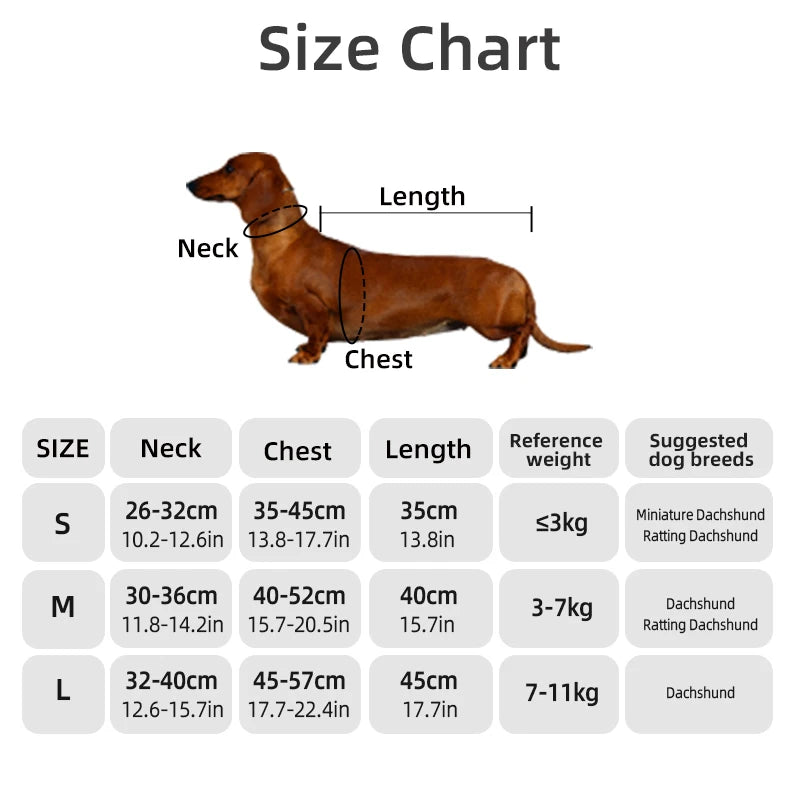 DogLemi Winter Water Repellent Dachshund Coat Windproof