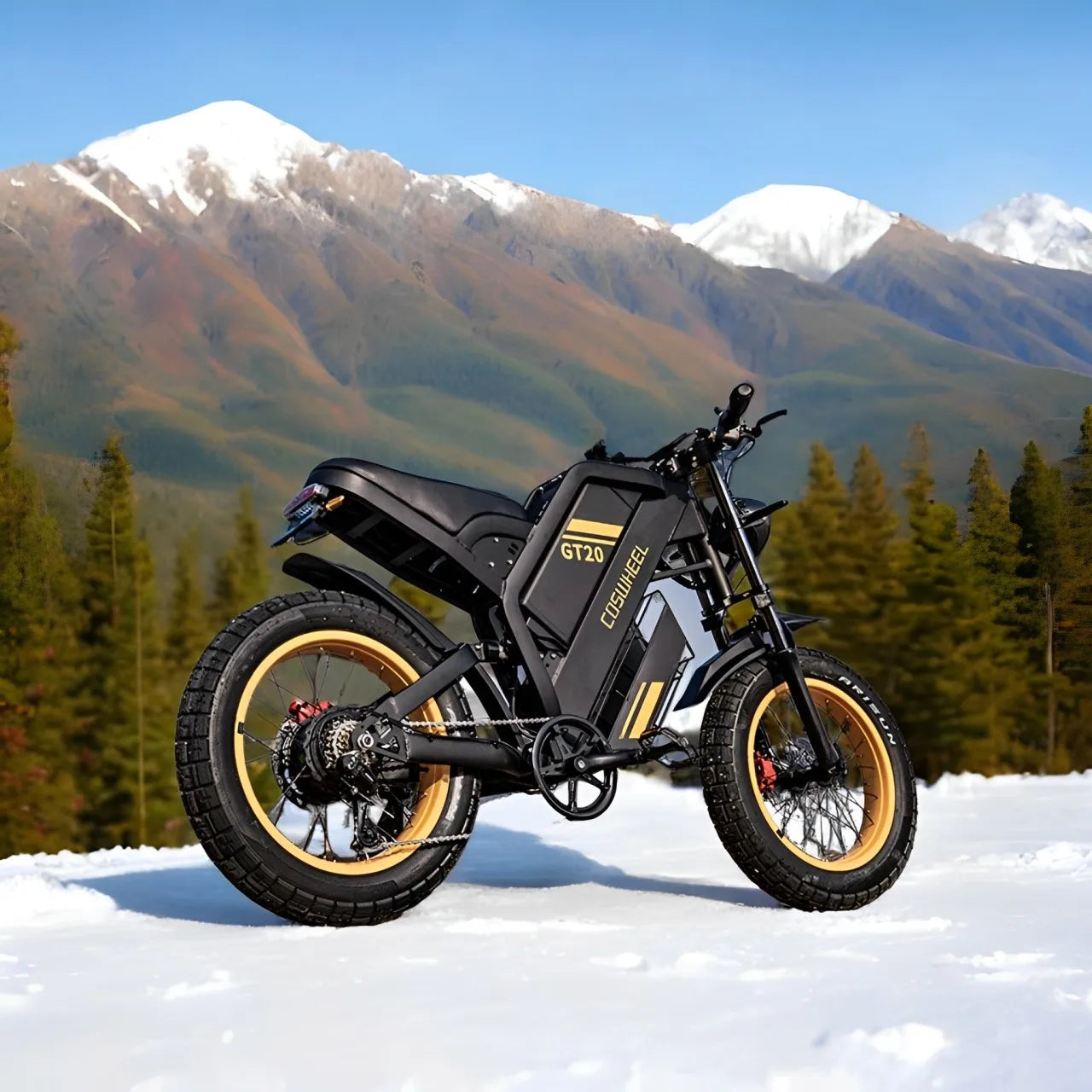 Coswheel Ebike GT20 Pro 3000W 48V 40AH Electric Motorcycle Max 145 Miles Fat Tire Mountain Electric Bike Adult Off-Road bicycle