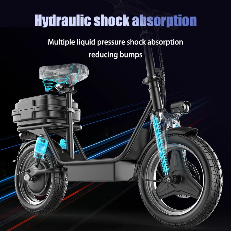K11 Foldable Electric Scooter With Trunk 650W Peak Range