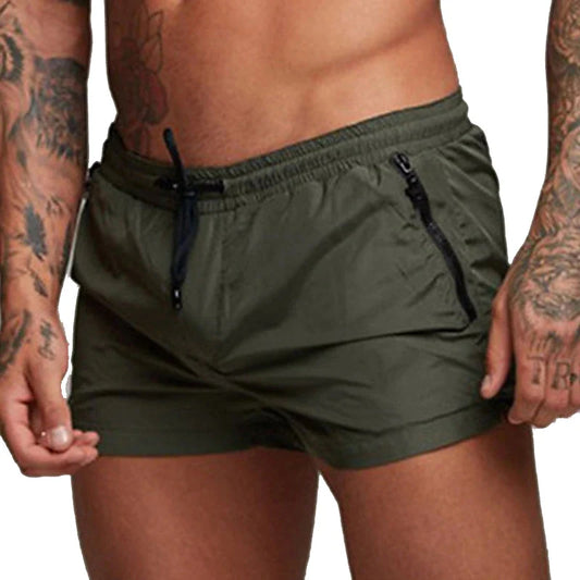 HooThreads Mens Swim Trunks With Zipper Pockets Quick Dry
