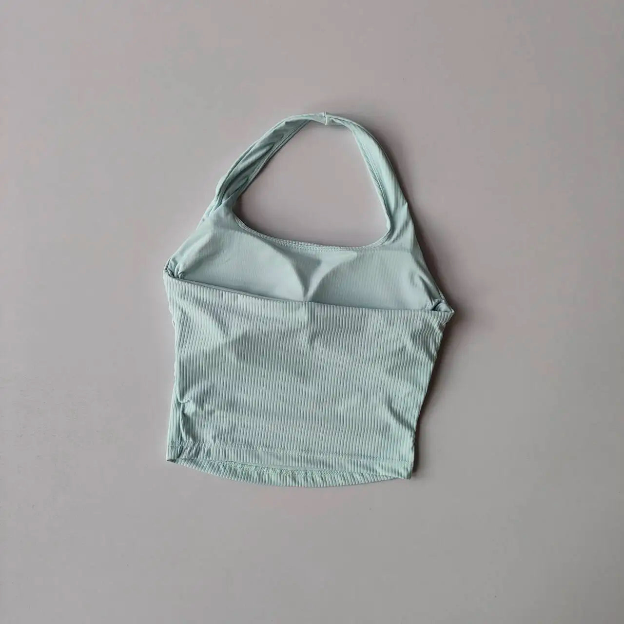 Women Hanging Neck Sports Vest Integrated Chest Pad Bra