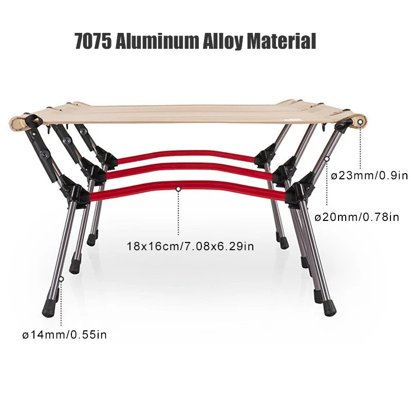 West Tune Camping Cot Ultralight Folding Bed For Outdoors