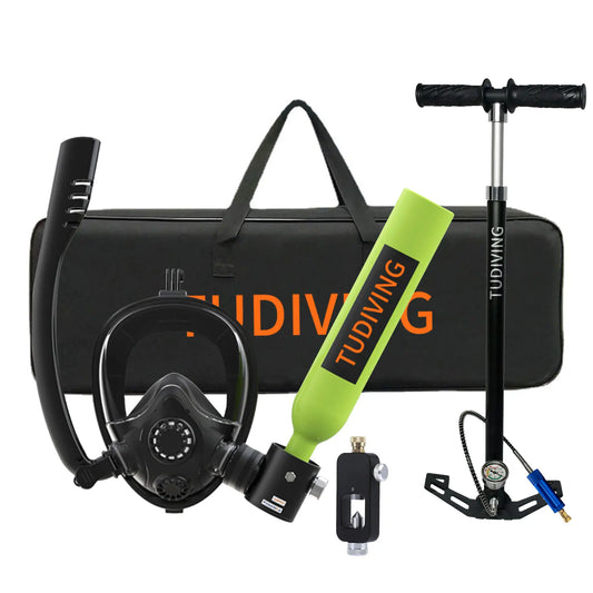 Tudiving Mini Scuba Tank With Mask
