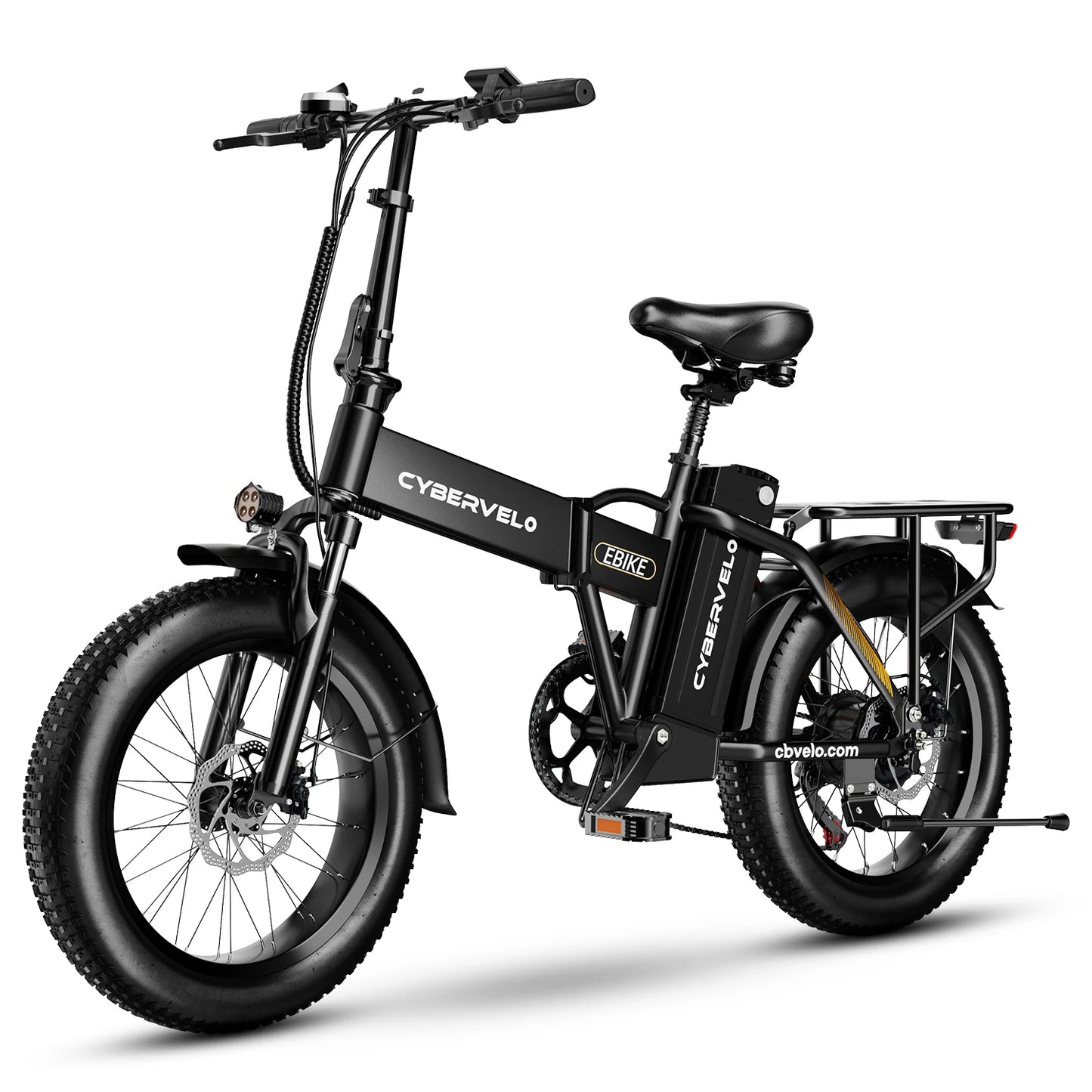 48V 20.8AH Removable Battery EBike,28+MPH,1000W Folding Electric Bike,80 Miles Max Range Electric Bike for Adults, 20" Fat Tire