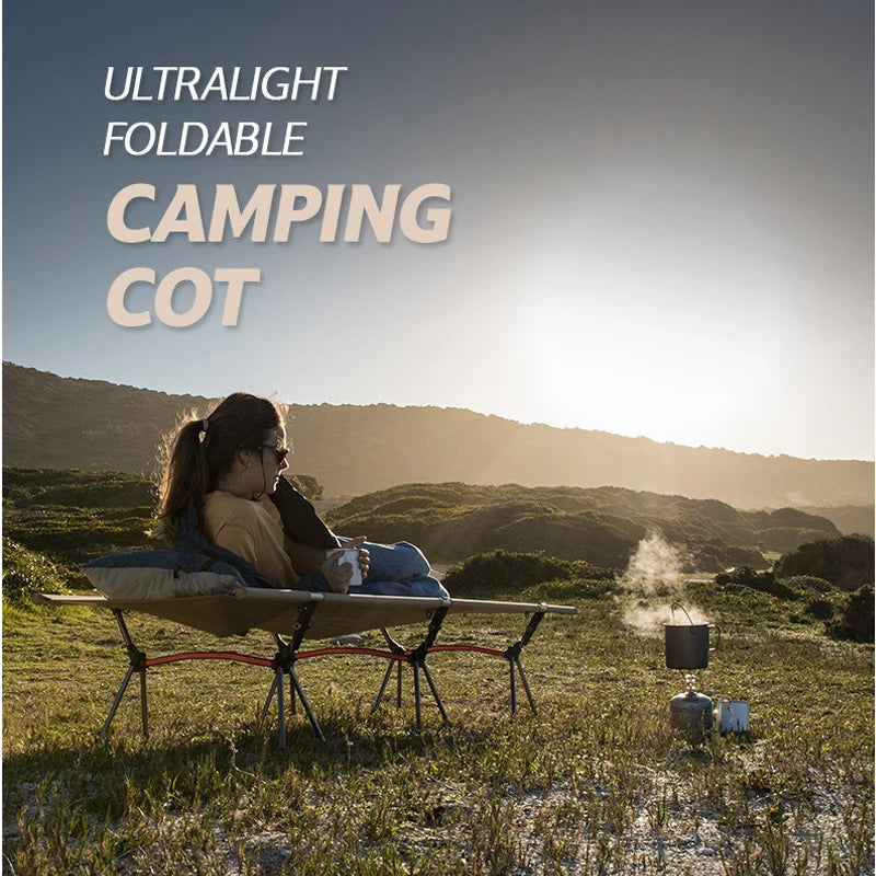 West Tune Camping Cot Ultralight Folding Bed For Outdoors