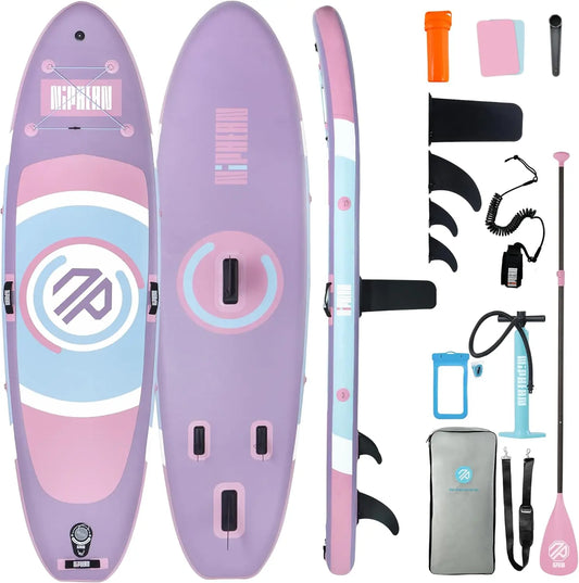 UOSU Inflatable Paddle Board With Stable Wing And Gear