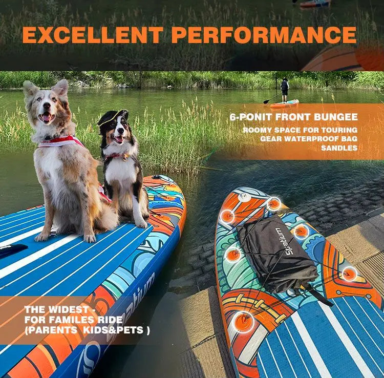 Spatium Inflatable Paddle Board, Stand Up Paddle Board, Suo Board with Premium Sup Accessories, Paddle Board For Adult