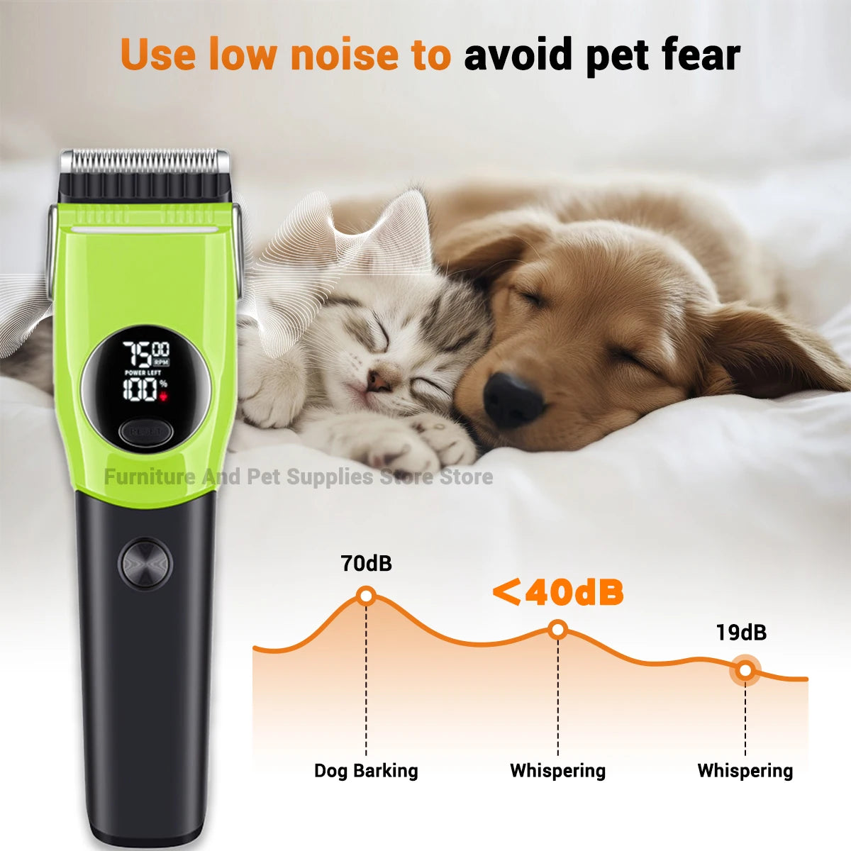 Hign-concerned Chemical Dog Grooming Clipper Cordless
