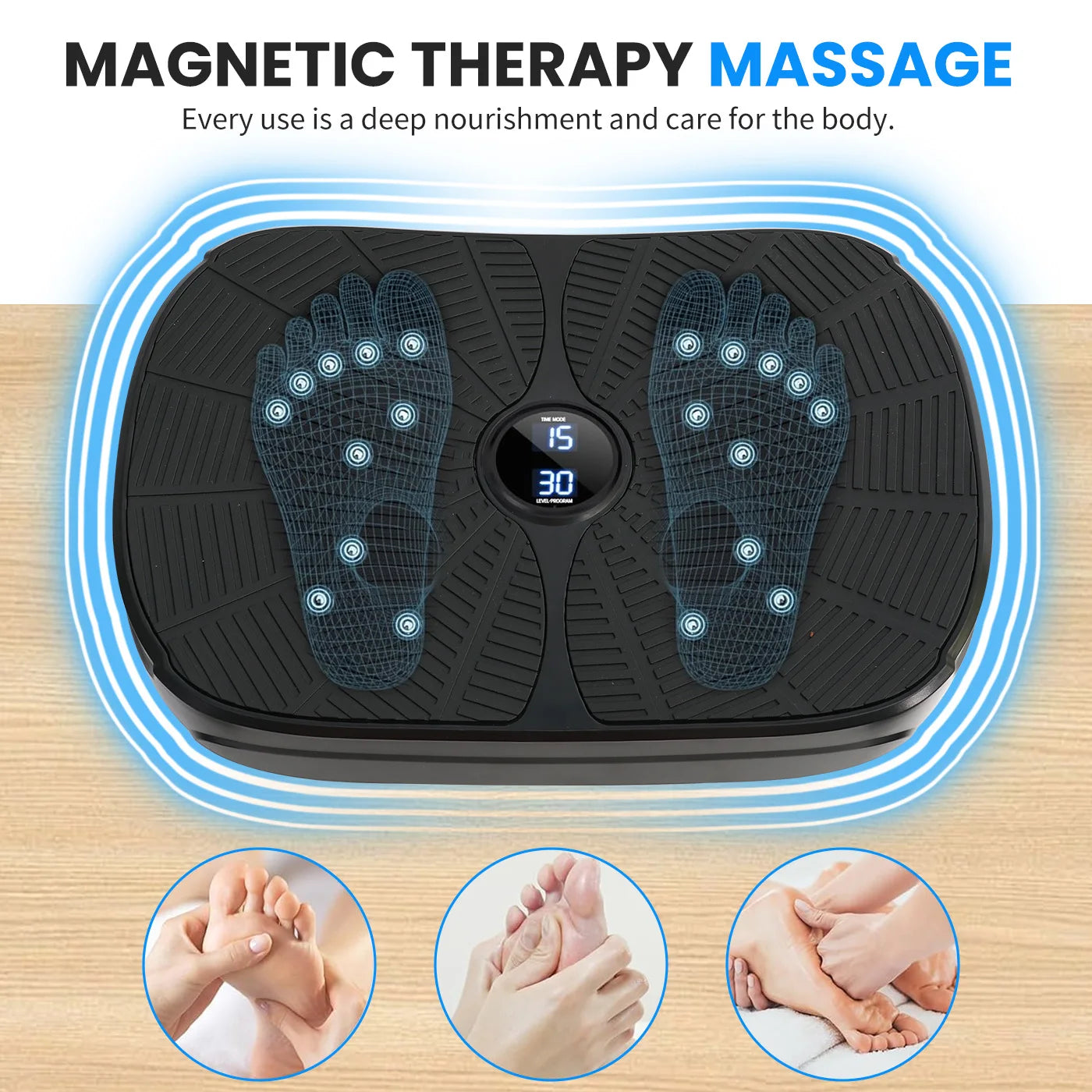 Vibration Plate Exercise Machine Whole Body Workout Platform